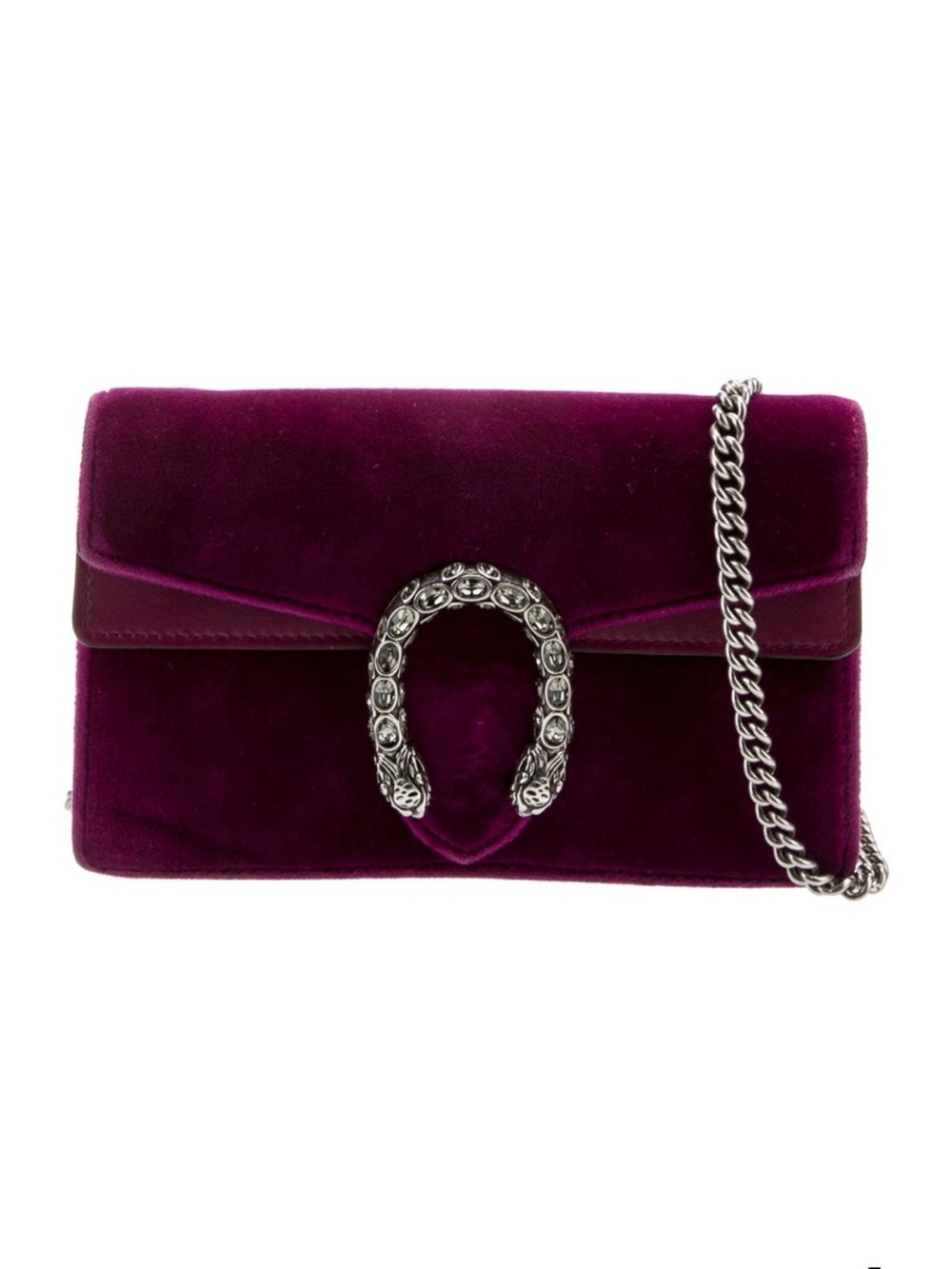 Gucci Mini Dionysus Purple Velvet Shoulder Bag